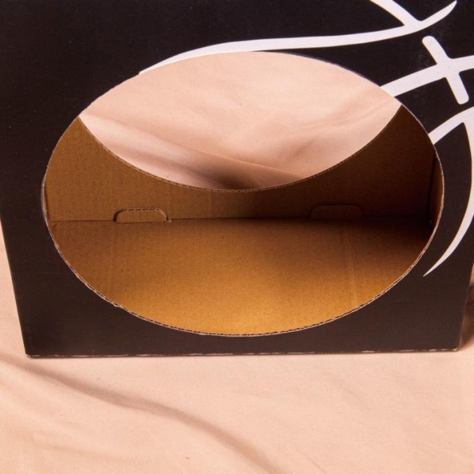 Recycle Custom Design Children′s Basketball Football Round Ball Sports Black Foldable Flat 3-Ply E-Flute Rigid Corrugated Paper Display Packaging Shipping Box