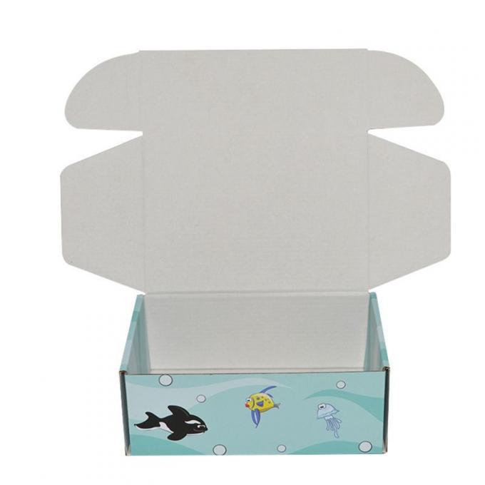 Recycle Custom Design Children′s Basketball Football Round Ball Sports Black Foldable Flat 3-Ply E-Flute Rigid Corrugated Paper Display Packaging Shipping Box