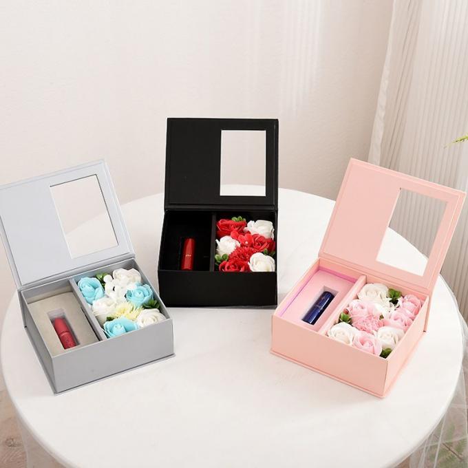 Luxury Black Cardboard Valentine′ S Day Flower Gift Box