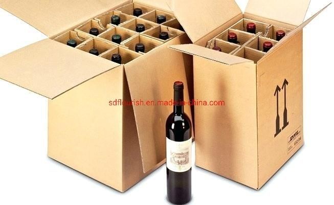 جعبه های کارتونی تخت بسته بندی جعبه های کارتونی سفید تاشو برای شراب آبجو شیر نوشیدنی