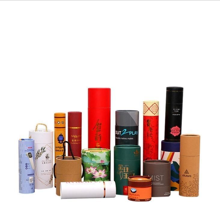 بسته بندی قوطی های کاغذی گرد برای شمع عطر آرایشی و جواهرات