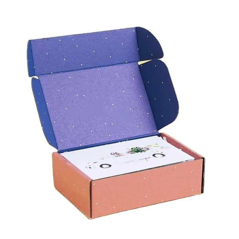 جعبه بسته بندی خرده فروشی کارتونی سخت جعبه نامه کاغذی لوله کش خالی جعبه های تاشو
